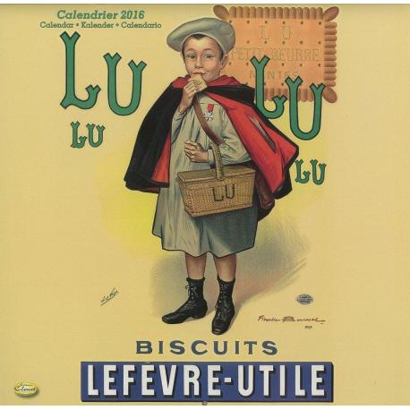 Calendrier Clouet 2016 "Biscuits Lu " Format 30x30 cm