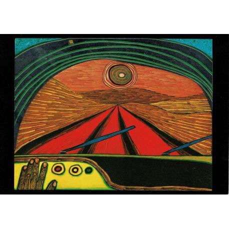 Carte Hundertwasser - Le chemin vers toi - 11.2x16 cm