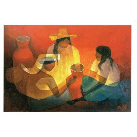 Carte Louis Toffoli - La famille mexicaine 1989 - 10x15.5 cm