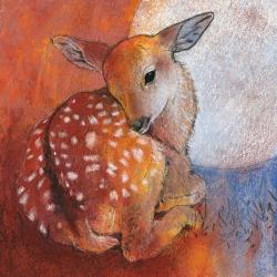 Carte Loes Botman " Bambi " - 14x14 cm