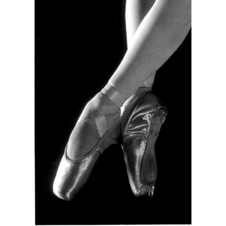 Carte chaussons de danse - 10.5x15 cm - .