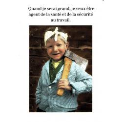 Carte humour de Cath Tate - Quand je serai grand, je veux être agent de la santé et...- 10.5x15 cm