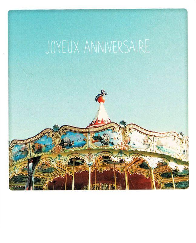 Carte Pickmotion De Esteeberlin Joyeux Anniversaire Carrousel 10 5x13 Cm Planete Images Com