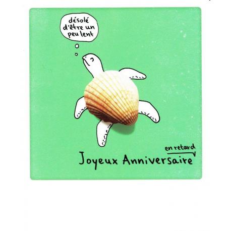 Carte Pickmotion De Cintascotch Joyeux Anniversaire En Retard 10 5x13 Cm Planete Images Com