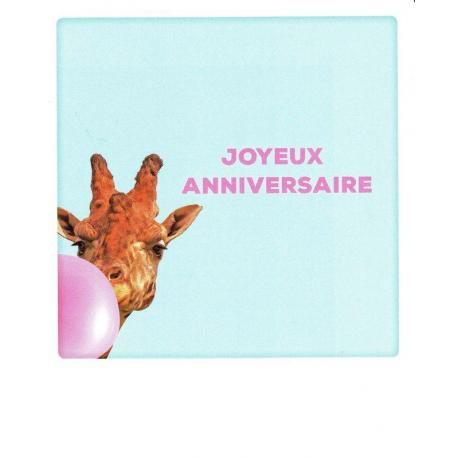 Carte Pickmotion de @Katethe079 - Joyeux anniversaire girafe - 10.5x13 cm