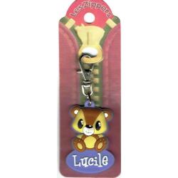 Porte-clés Zipper prénom LUCILE - 6.5x 3 cm env