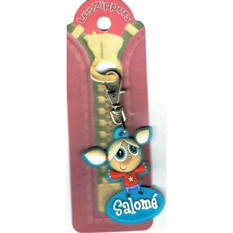 Porte-clés Zipper prénom SALOME - 6.5x 3 cm env