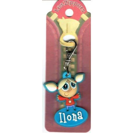Porte-clés Zipper prénom IIONA - 6.5x 3 cm env