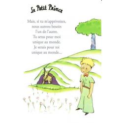 Carte Le Petit Prince de Saint-Excupéry - Mais, si tu m'apprivoises ... - 10x15 cm