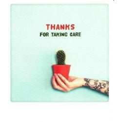 Carte Pickmotion de @Pickmotion - Take care - 10.5x13 cm