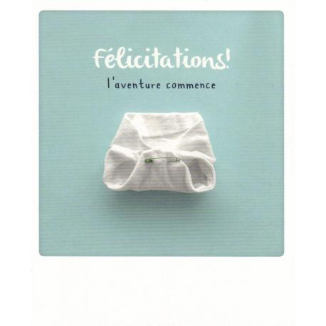 Carte Pickmotion de @Mishmarshmallow - Félicitations, l'aventure commence - 10.5x13 cm