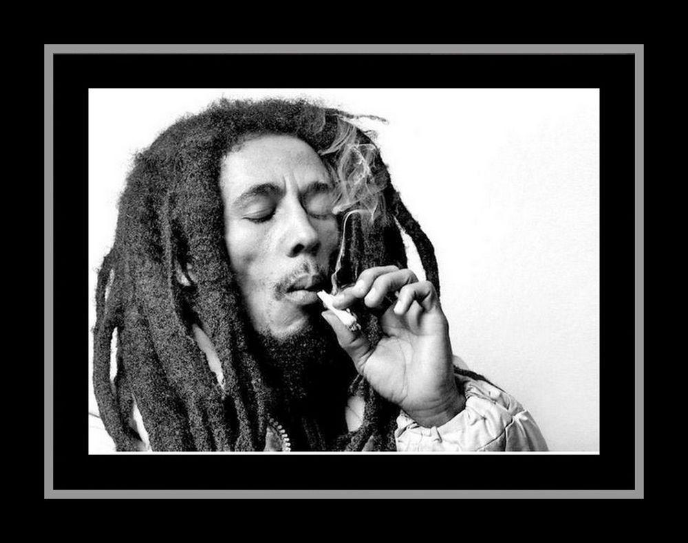 Affiche encadr e Noir et Blanc Bob Marley 50x70 cm Cadre