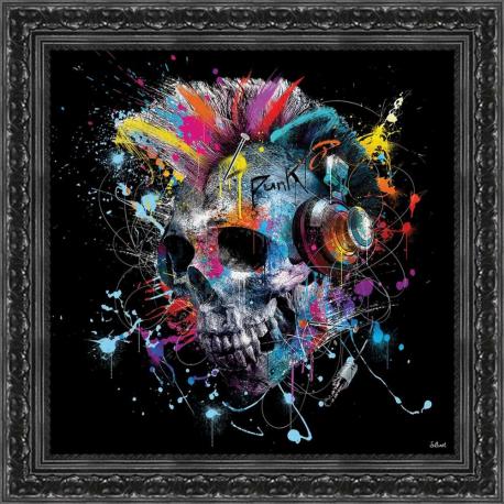 Tableau de Sylvain Binet - Skull - 40x40 cm