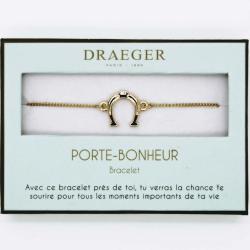 Bracelet personnalisé Draeger motif FER A CHEVAL - 14 cm environ réglable