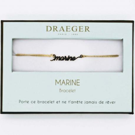 Bracelet prénom MARINE - 14 cm environ réglable