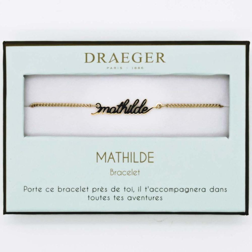 Bracelet Prenom Personnalise Mathilde 14 Cm Environ Reglable Planete Images Com