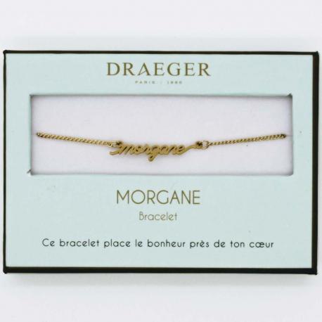 Bracelet prénom MORGANE - 14 cm environ réglable