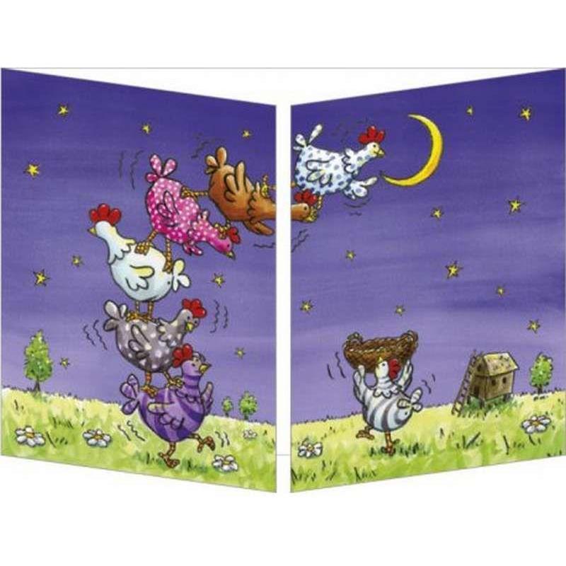 Carte 3 Volets Sophie Turrel Decrocher La Lune 10x15 Cm Planete Images Com