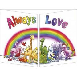 Carte 3 volets Sophie Turrel - Always Love - 10x15 cm 