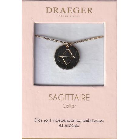 Collier pendentif signe SAGITTAIRE - 42 cm env réglable 